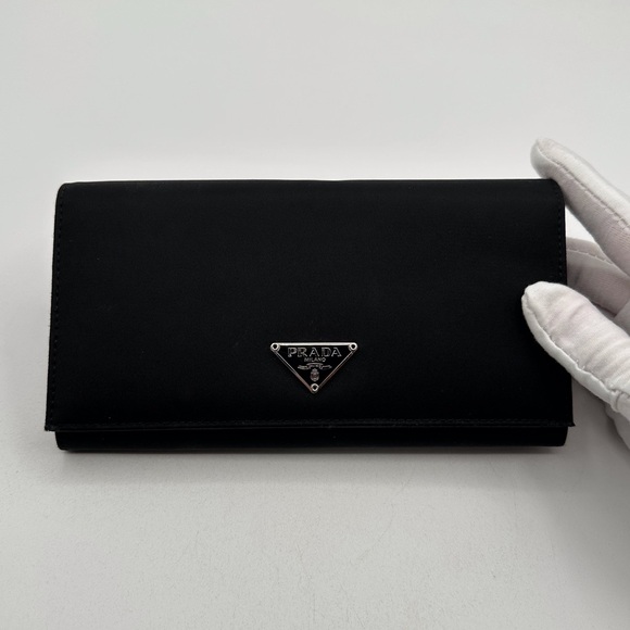 Prada Handbags - Prada Black Nylon Wallet